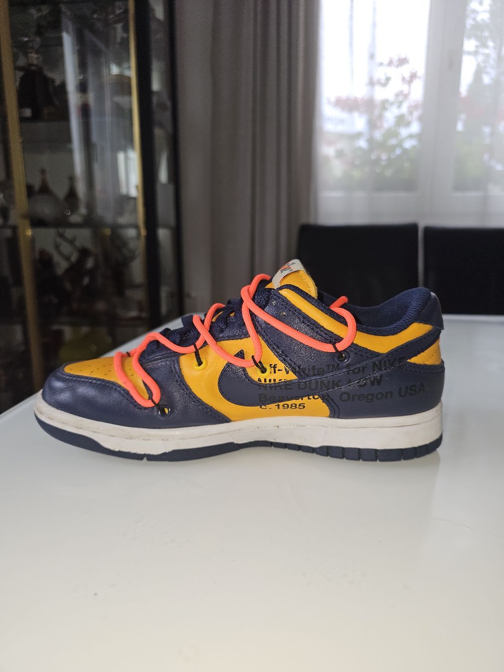 Off-White Scarpe da uomo: Nike Dunk Low Off-White University Gold – Usato da Neuhausen am Rheinfall venduto da ViktorSdAR 1
