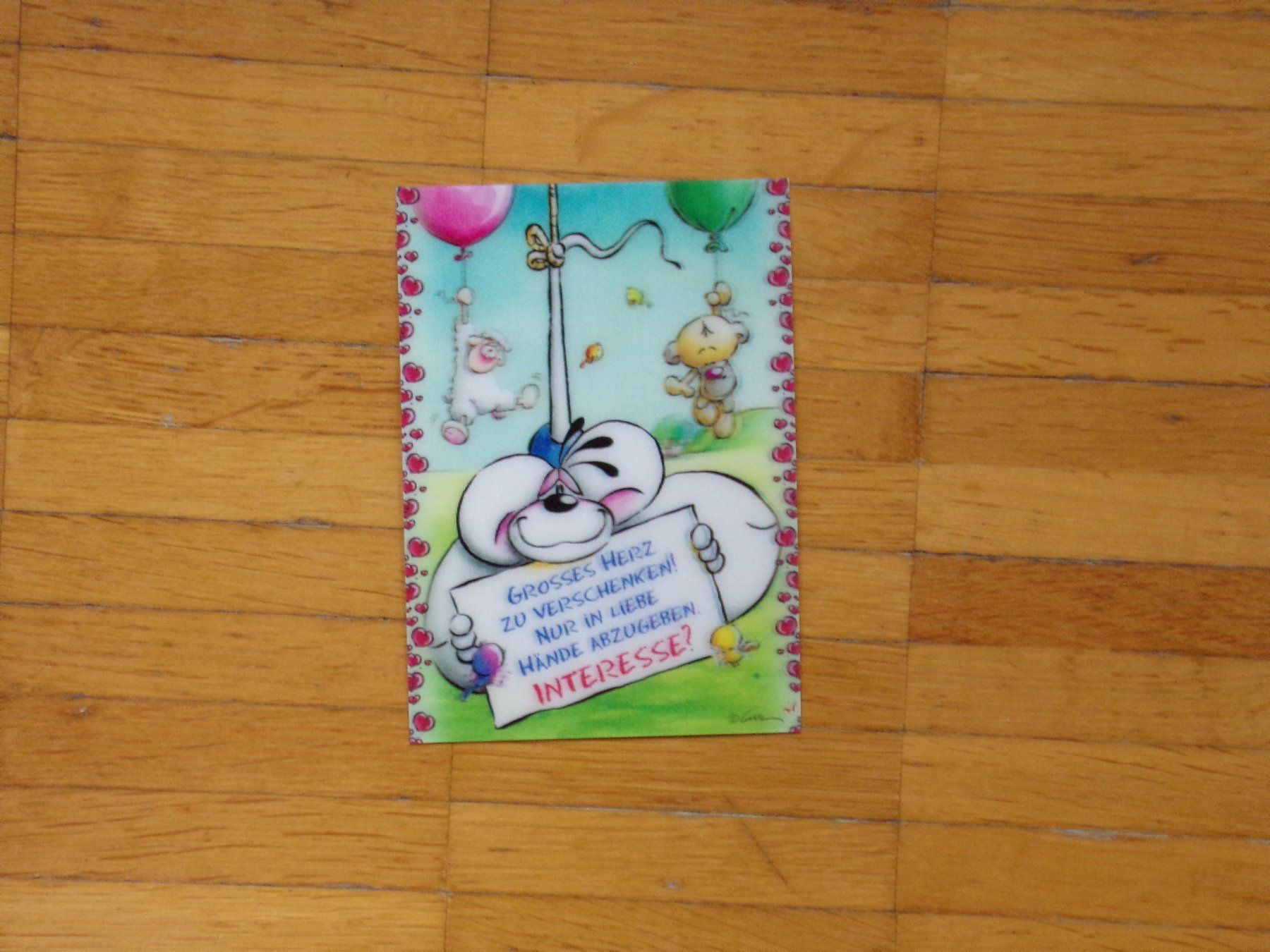Cartoline postali: Diddl Postkarte   3-D Karte  Nr. 27b – Usato da Winterthur venduto da Jessi_di
