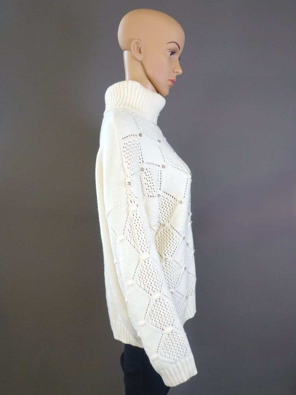 Maglioni & Felpe: Strickpullover mit Steinen Gr. L – Usato da Pratteln venduto da Restwert_Pratteln 3