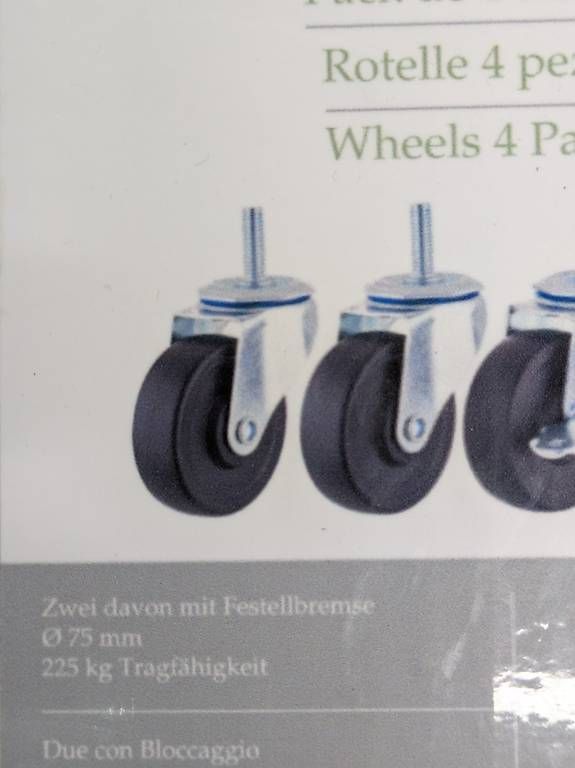 Autre stockage et transport: Möbelrollen 4 Stück – Neuf avec emballage d'origine à Auslikon par stefanwey