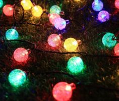 Solar LEDs Lichterkette Kugel 7M 8Modi