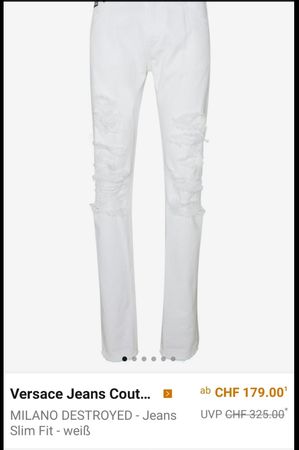 Versace Jeans Couture Milano Destroyed Slim Fit, neu Gr.34
