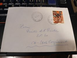 Enveloppe Italie timbre rare 1988 - Destination Suisse!