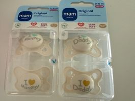 NEU! 2x MAM Nuggi 2er Set 0-6Monate