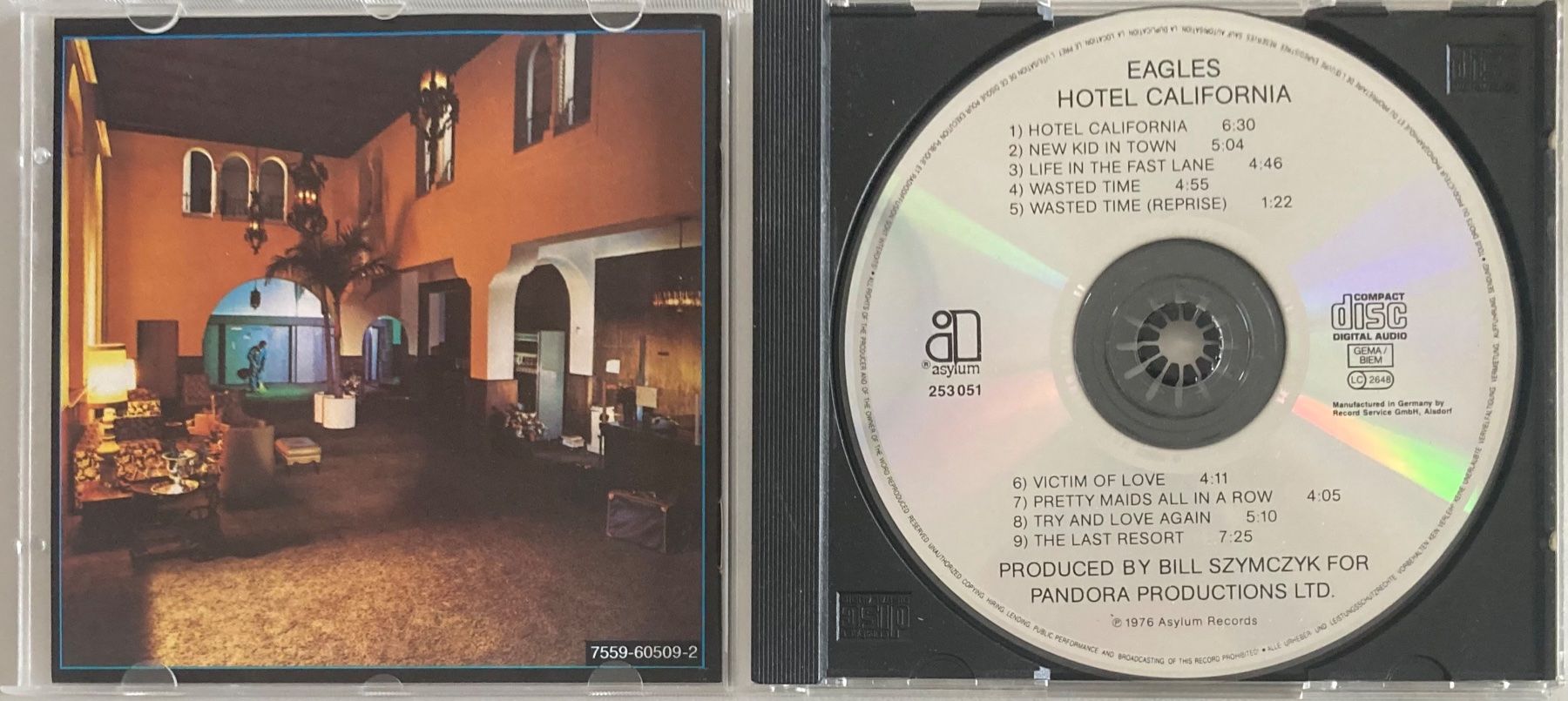 CD: EAGLES - HOTEL CALIFORNIA – Usato da Poliez-Pittet venduto da Newtown-Records 2