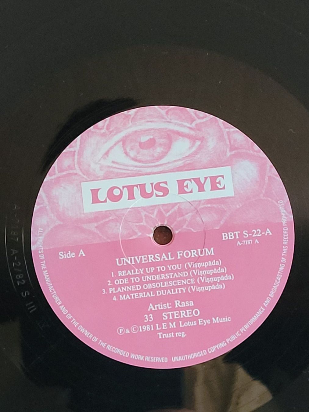 Dischi in vinile: Rasa - Universal Forum - Vinyle 33t 1981 – Usato da la Chaux-de-Fonds venduto da Lampe 2