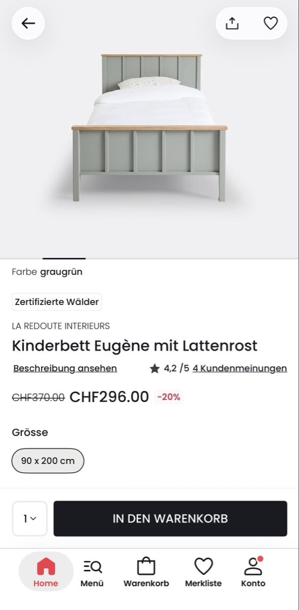 Letti: Kinderbett Eugène – Usato da Hochdorf venduto da lune25 2