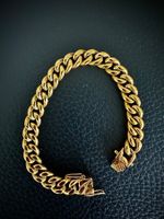 Bracelet Cuban plaqué or 18K