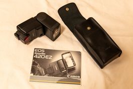 Canon Speedlite 420EZ Aufsteckblitz inkl Etui – getestet