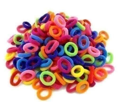 Accessori per capelli: 100 HAARGUMMIS - HAARBAND - FARBIG - HAARGUMMELI – Nuovo e nell'imballaggio originale da Kriens venduto da swissgadget 1