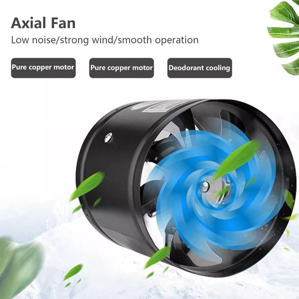 Radial Rohrlüfter Axial 100 -315 mm Zuluft Abluft+ Drehzahlregler Bad Lüfter BNG