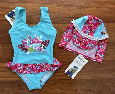 Badeanzug + UV Sonnenhut Set von Playshoes / Grösse 86/92 -