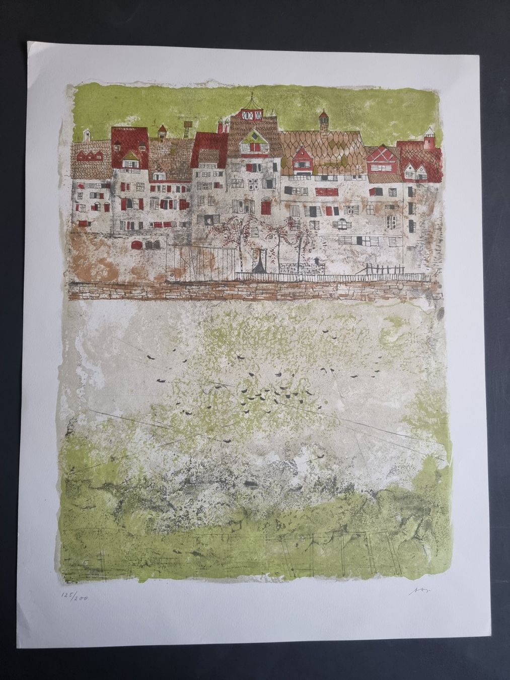 Grafica & Litografie: OSSI CZINNER LITHOGRAPHIE SIGNIERT NUMMERIERT – Usato da Gersau venduto da grafik-kunst