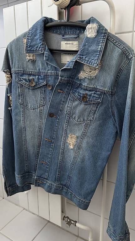 Giacche: Jeansjacke distressed L – Nuovo (secondo la descrizione) da Zollikon venduto da rose59 2