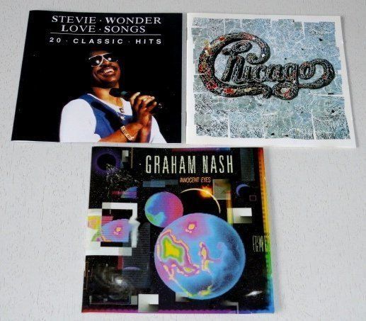 CD: 3CD's - Graham Nash, Chicago & Stevie Wonder – Usato da Unterbäch venduto da hiliq
