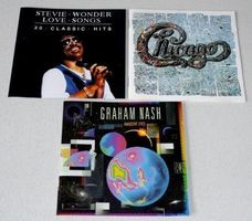 3CD's - Graham Nash, Chicago & Stevie Wonder