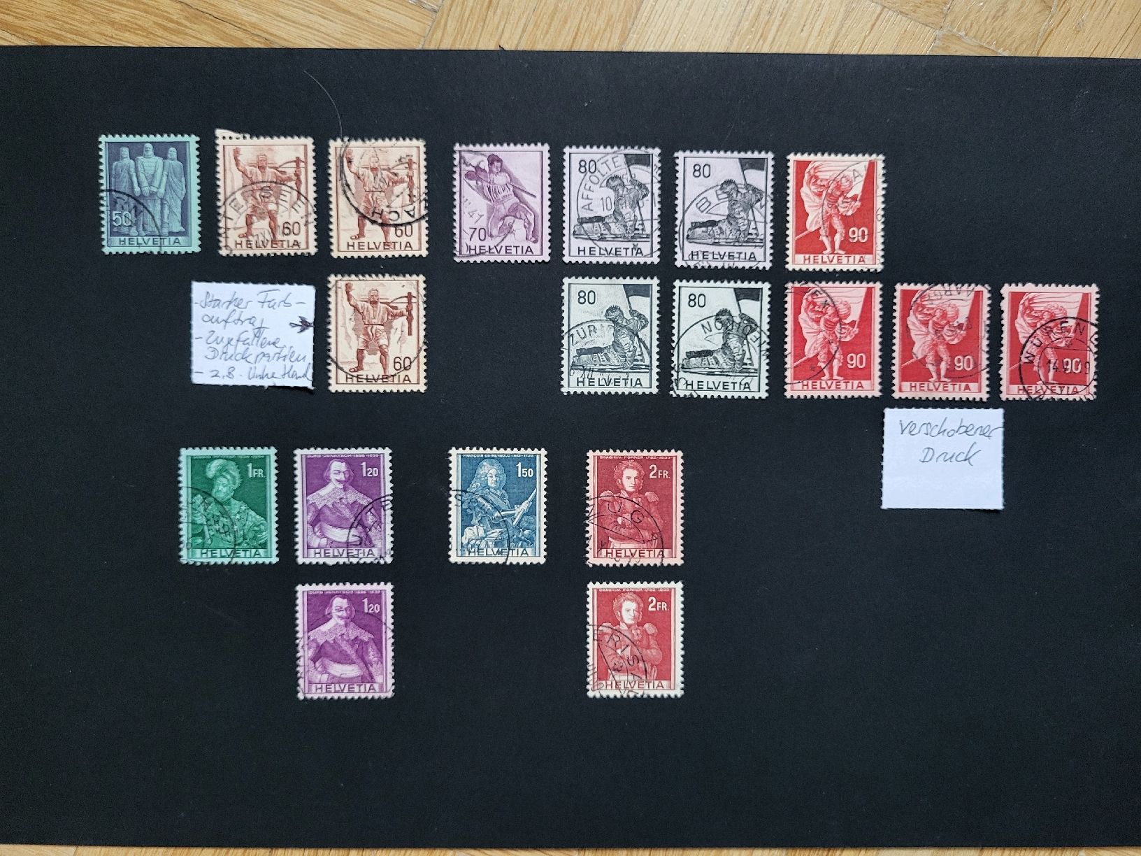 Tutti i francobolli: 1941/1958-59 - Historische Bilder mit Abarten – Usato da stäfa venduto da brandy66