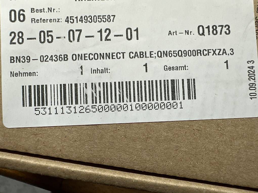 Câbles: Samsung OneConnect Kabel – Neuf avec emballage d'origine à Rheineck par federer81 1