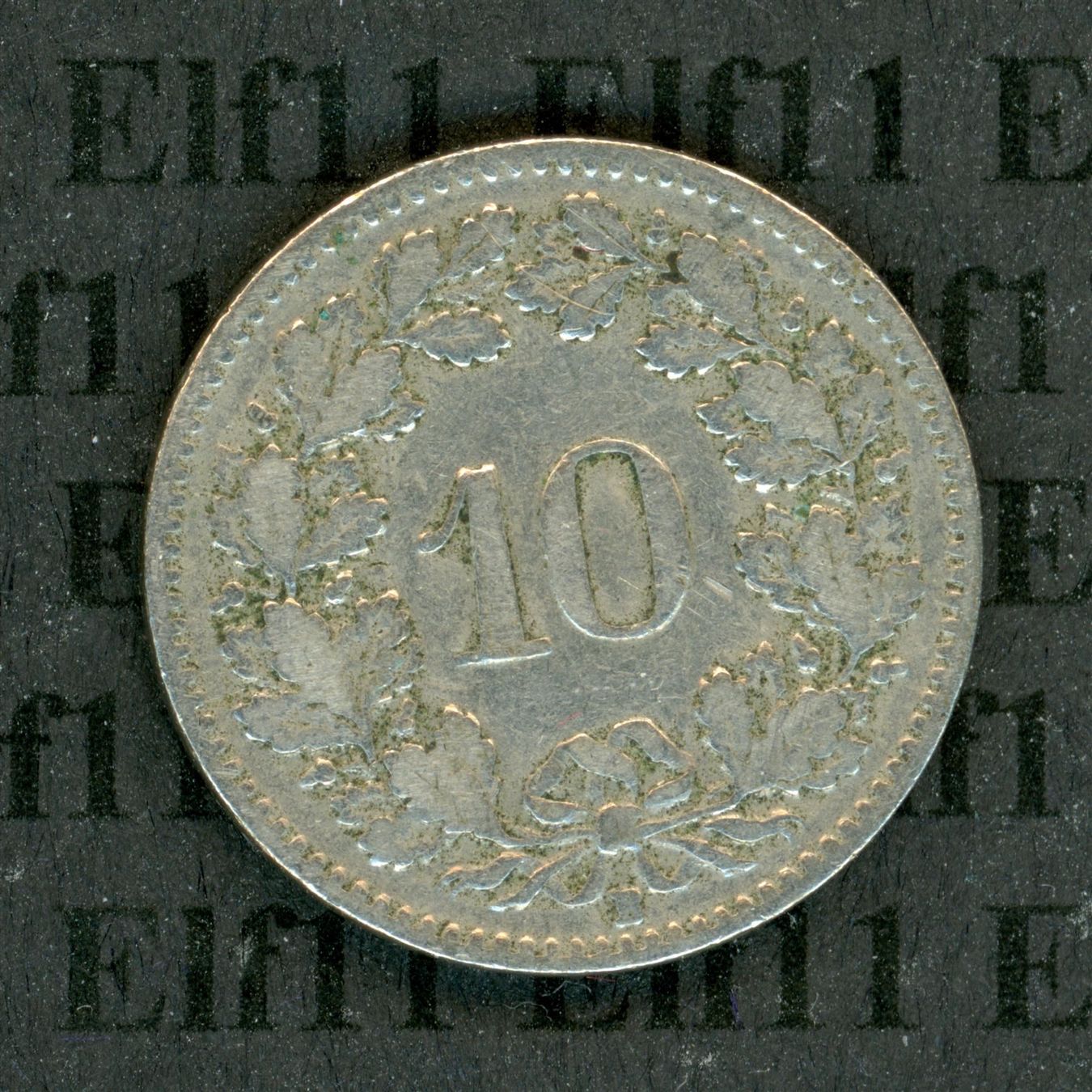 Tutti le monete: CHF___0.10 1906 s-ss 10 Rappen – Usato da Widnau venduto da Elf11 1