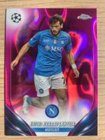 Soccer Khvicha Kvaratskhelia PINK LAVA Topps Chrome 2024🔥