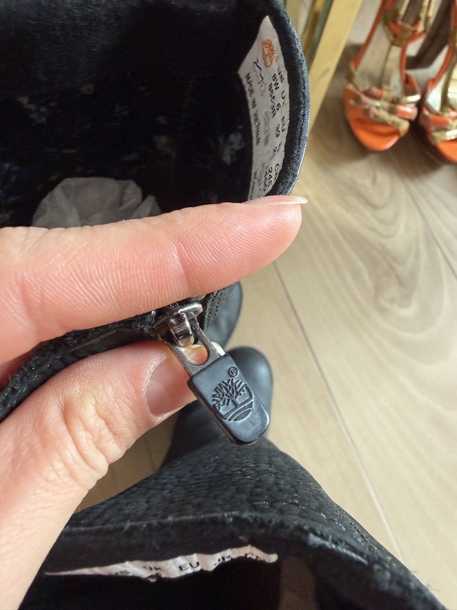 Timberland Scarpe da donna: Timberland Lederstiefel, Schwarz, Gr. 38 – Usato da Burgdorf venduto da mah_6q9l 2