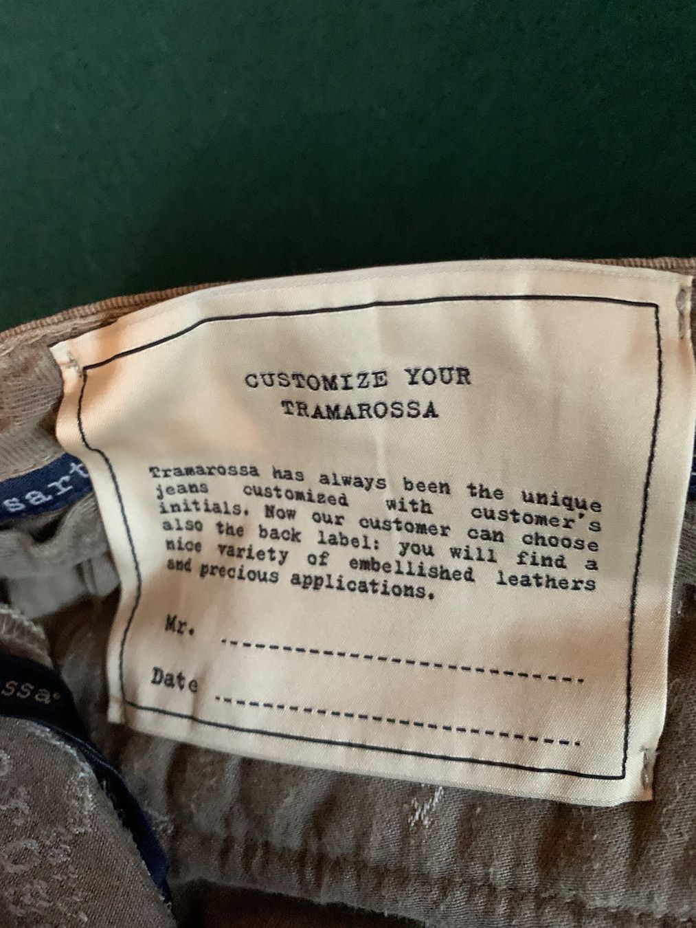 Pantaloni: SARTORIA TRAMAROSSA Hose  Größe: 31 – Usato da Interlaken venduto da Bona55 5
