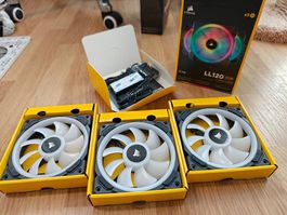 Corsair LL120 RGB 3er-Set mit Zubehör und OVP