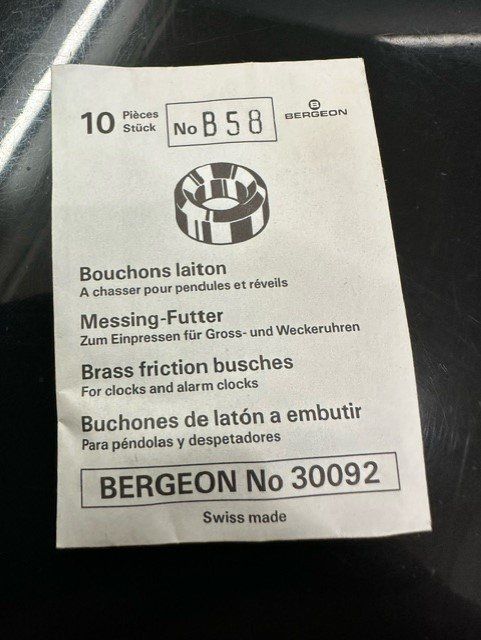 Bergeon Tutti gli attrezzi: BERGEON MESSING FUTTER ORIGINALVERPACKT – Nuovo e nell'imballaggio originale da Ostermundigen venduto da wini63