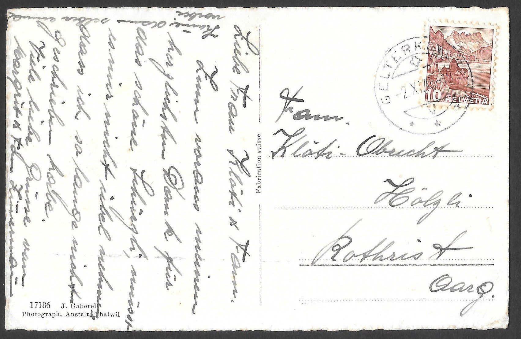 Cartoline postali: Gelterkinden Dorfplatz mit Kirche – Usato da Olten venduto da clotaldi 1