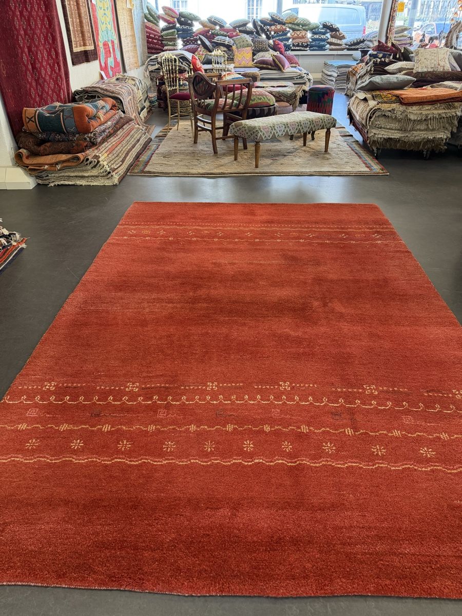 Gabbeh Teppiche: Roter Orientteppich Gabbeh – Neu (gemäss Beschreibung) aus Liestal von galerie_nategh 1