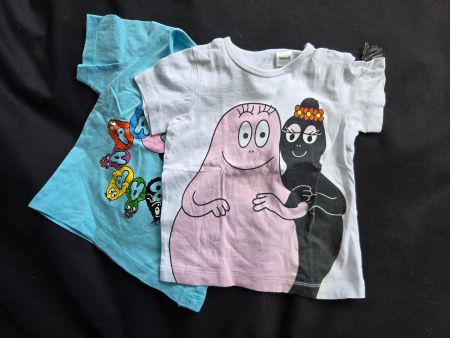 2 x T-shirt Barbapapa 18 mois 80 - 86 cm