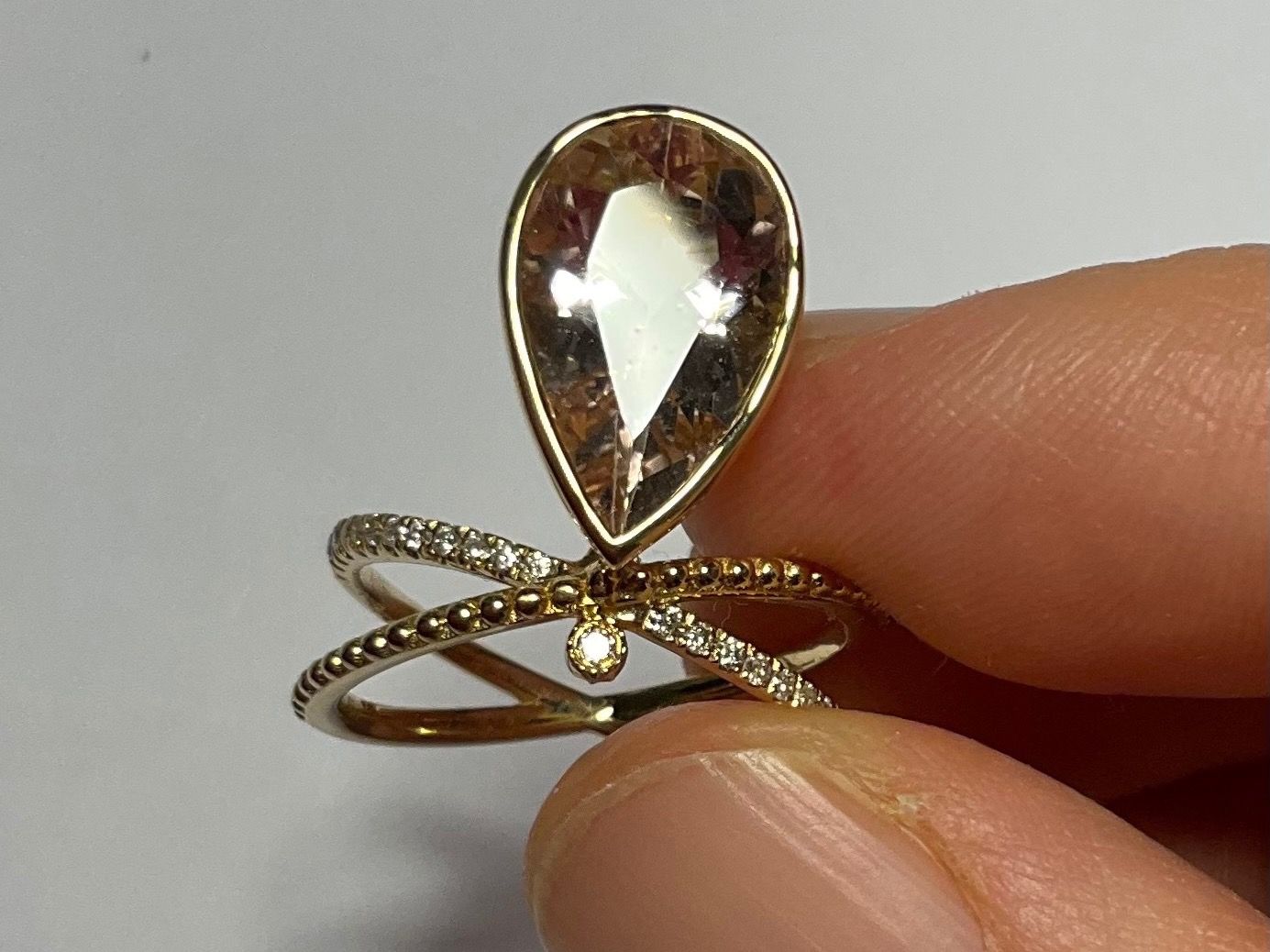Anelli: Goldring Morganit 3.65ct Diamanten – Nuovo (secondo la descrizione) da Bern venduto da Steinfieber 1