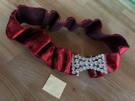 Gürtel mit Strass / Elastikband