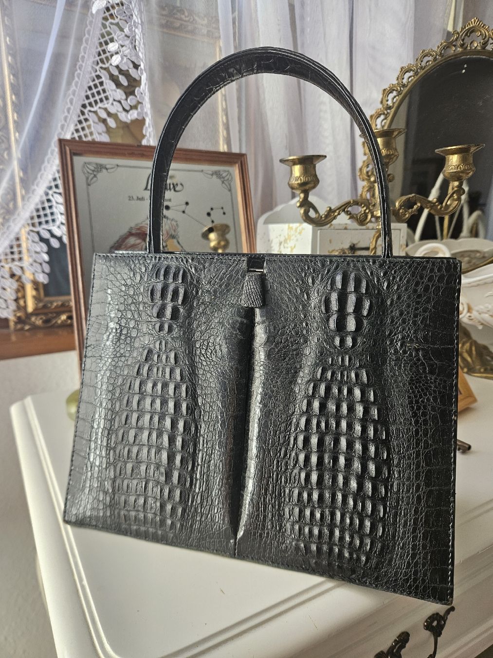Borse da donna: Vintage Leder Tasche – Usato da Rickenbach b. Wil venduto da pookie