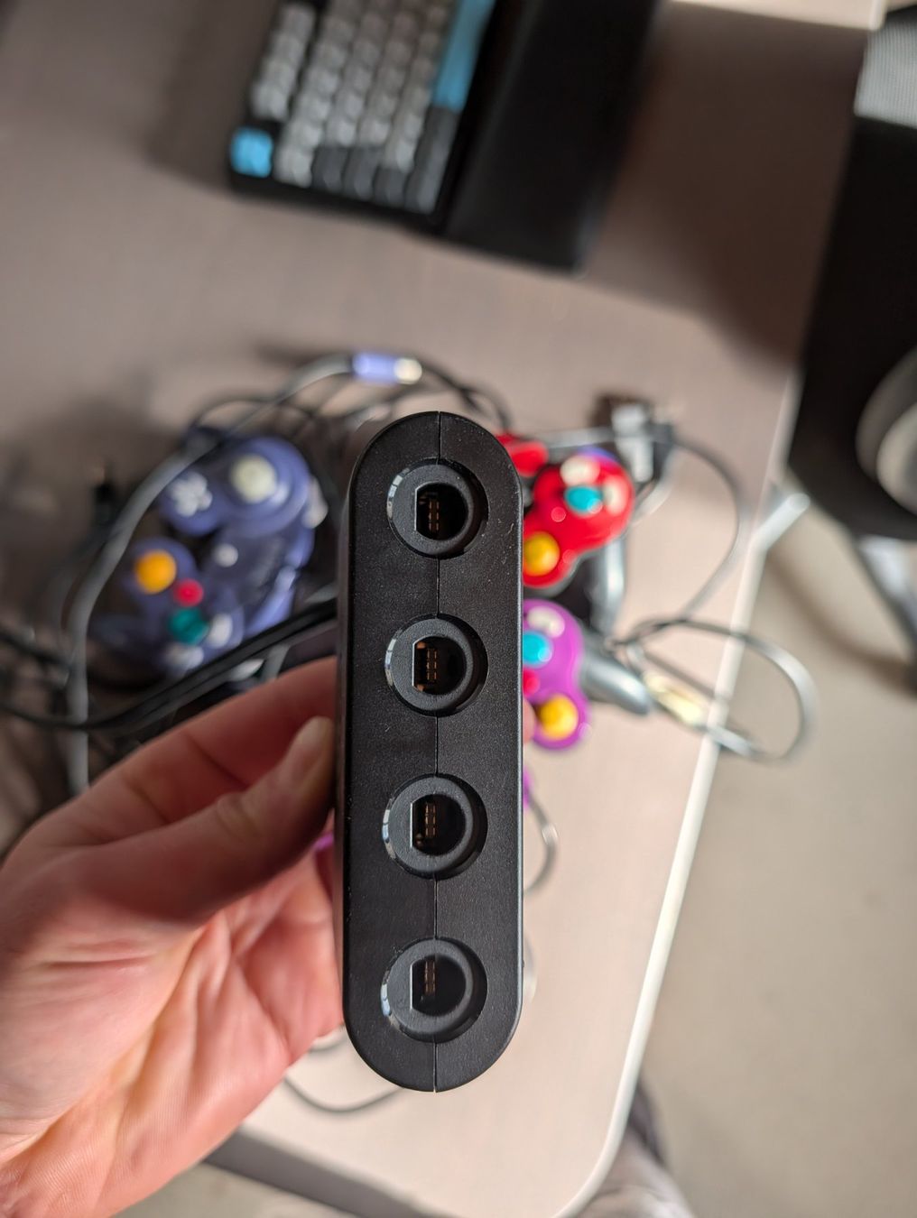 Controller: Set : 4 Gamecube controllers + WiiU USB adapter – Gebraucht aus Paudex von funkypitt 1