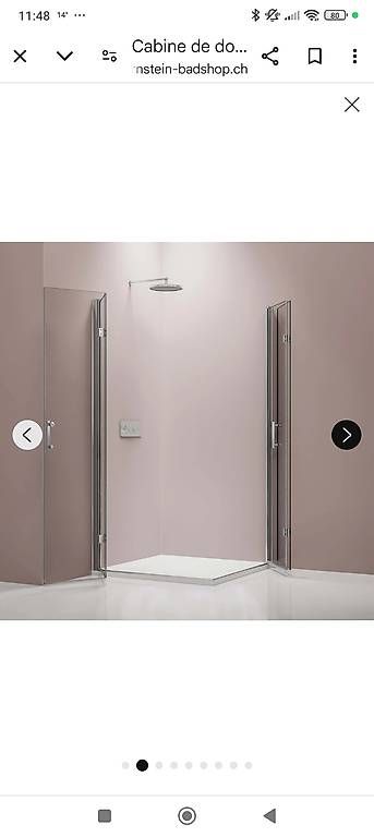 Duschen: Cabine de douche angle 80x80 – Gebraucht aus Montagny-la-Ville von imboanna 3