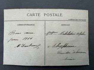 Cartoline postali: SEIDENPOSTKARTE 1916 – Usato da Honau venduto da Ritika 1