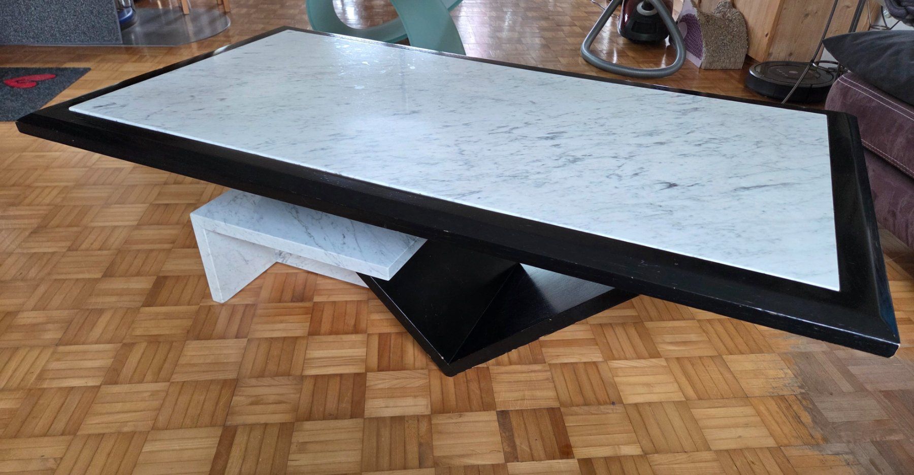 Tavoli: Designer Salontisch aus Marmor und Holz – Usato da Dietikon venduto da Sauber64