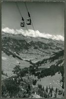  AK sw Adelboden BE Luftseilbahn Unterbirg- Engstligen ≈1958