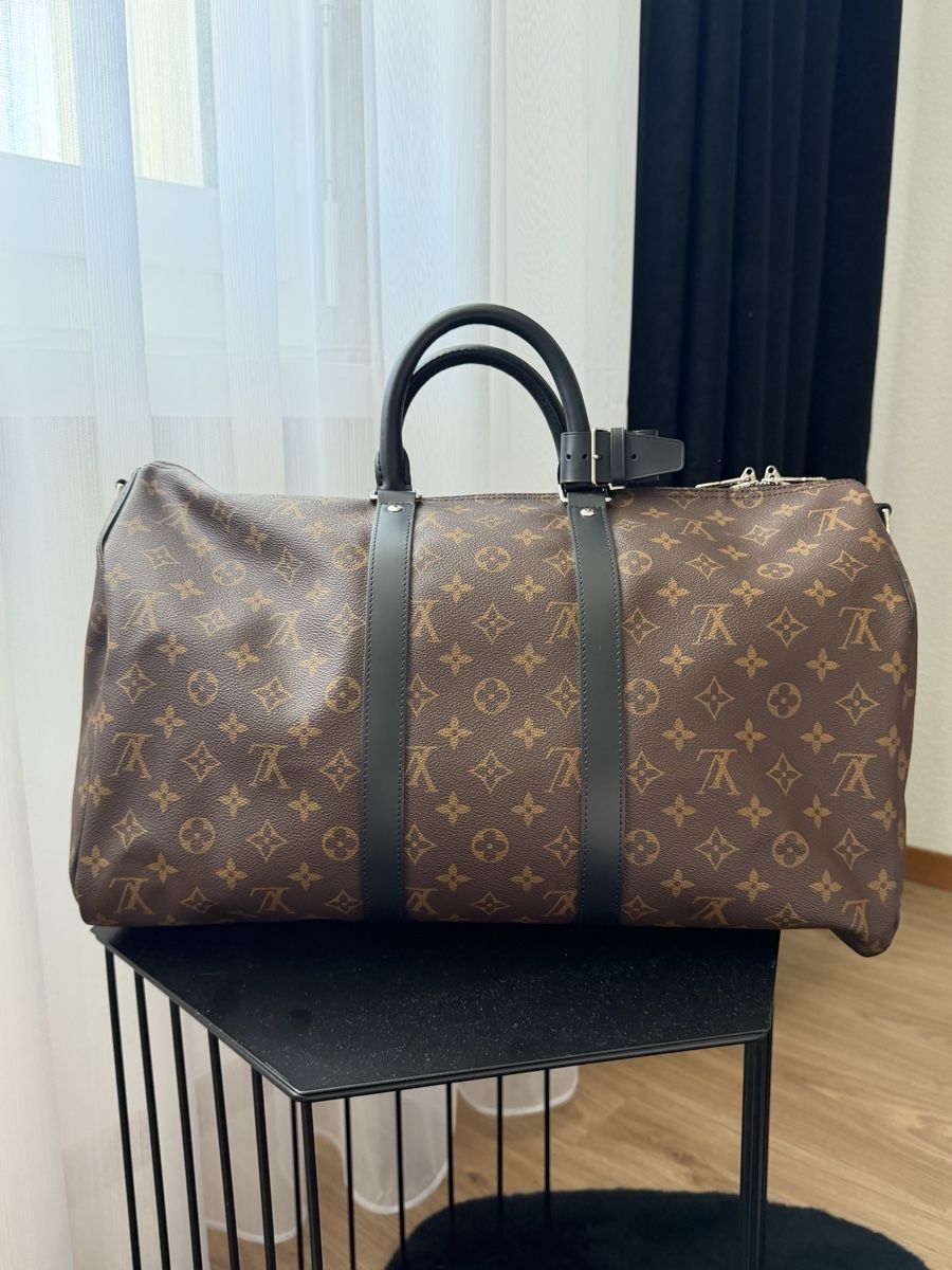 Louis Vuitton Taschen: Borsa Louis Vuitton Keepall 45 Monogram Macassar Tela – Neu (gemäss Beschreibung) aus Safenwil von gju_g59n