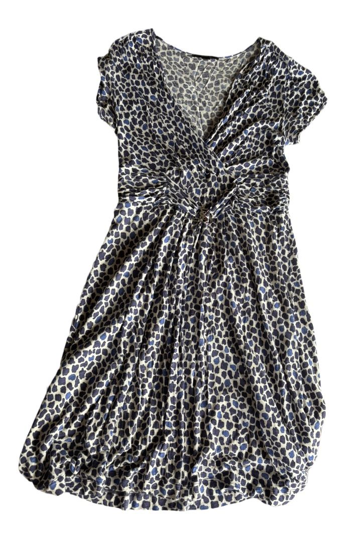 Kleider: Robe Seventy imprimée bleue élégante T40/42 – Gebraucht aus Dotzigen von SecondHandGems