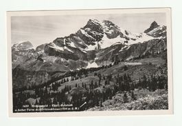 Postkarte 1950 Braunwald Tödi Turm mit Ortstockhaus