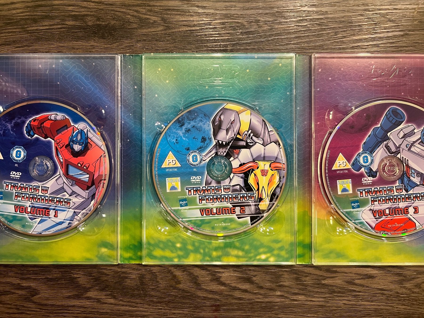 Alle DVDs: TRANSFORMERS FIRST SEASON 3 DVD‘s RAR – Gebraucht aus Aarau von  1
