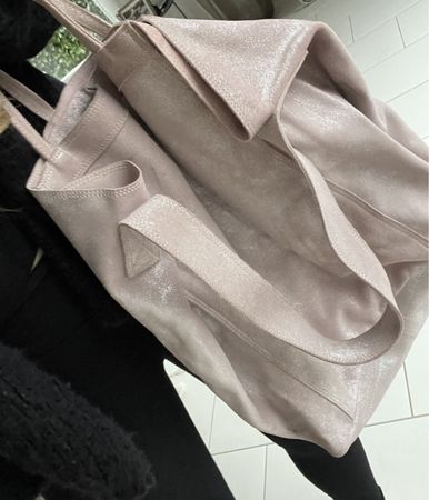 Tasche Le Solim Leder rosa glitter