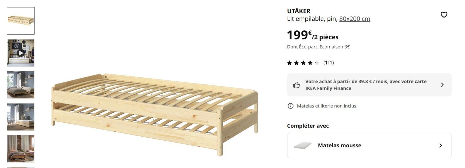 Ikea Reti a doghe: Sommiers lits empilables – Usato da VEVEY venduto da sar_j898 6