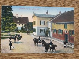 Alte PK / Gestütshof St Johann SG Ausgabe ca. 1920