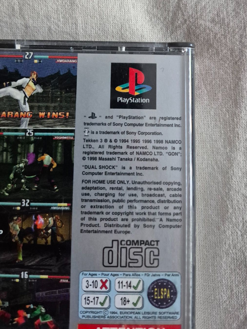 Sony Giochi: TEKKEN 3 PS1 PLATINUM 1998 MULTILANGUAGES JEU SPIEL RETRO – Usato da Grand-Lancy venduto da luc111 3