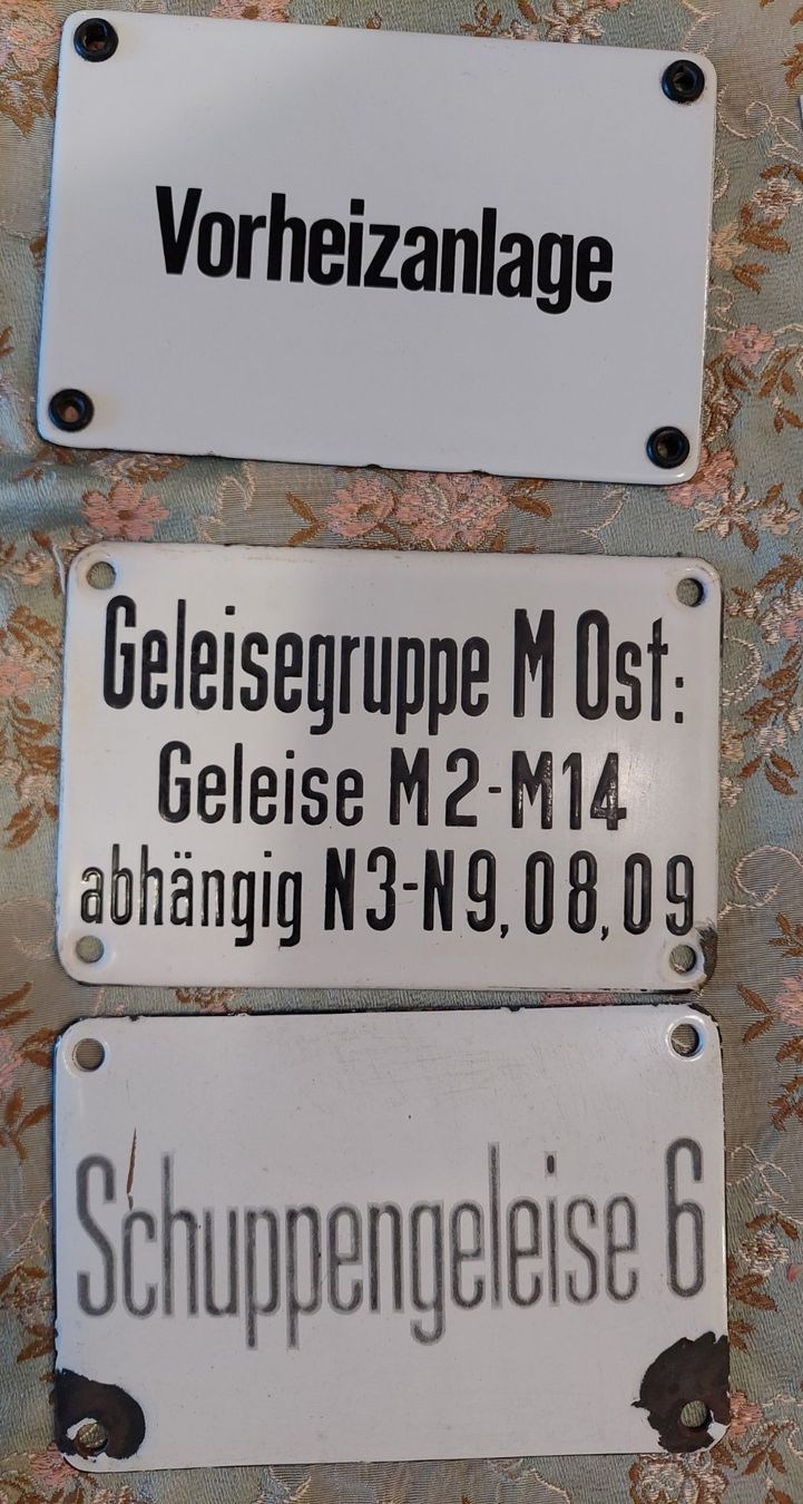 SBB/CFF/FFS Insegne: Originale alte Bahnhofschilder, diverse, Rarität! – Usato da Siblingen venduto da rantiques 2