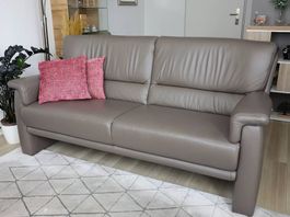 Sofa 3-sitzer in Leder-Ausführung, B 186, T 89, H 96 cm
