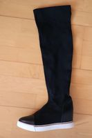 Overknee Stiefel / Stiefel, 38, schwarz, super elastisch!